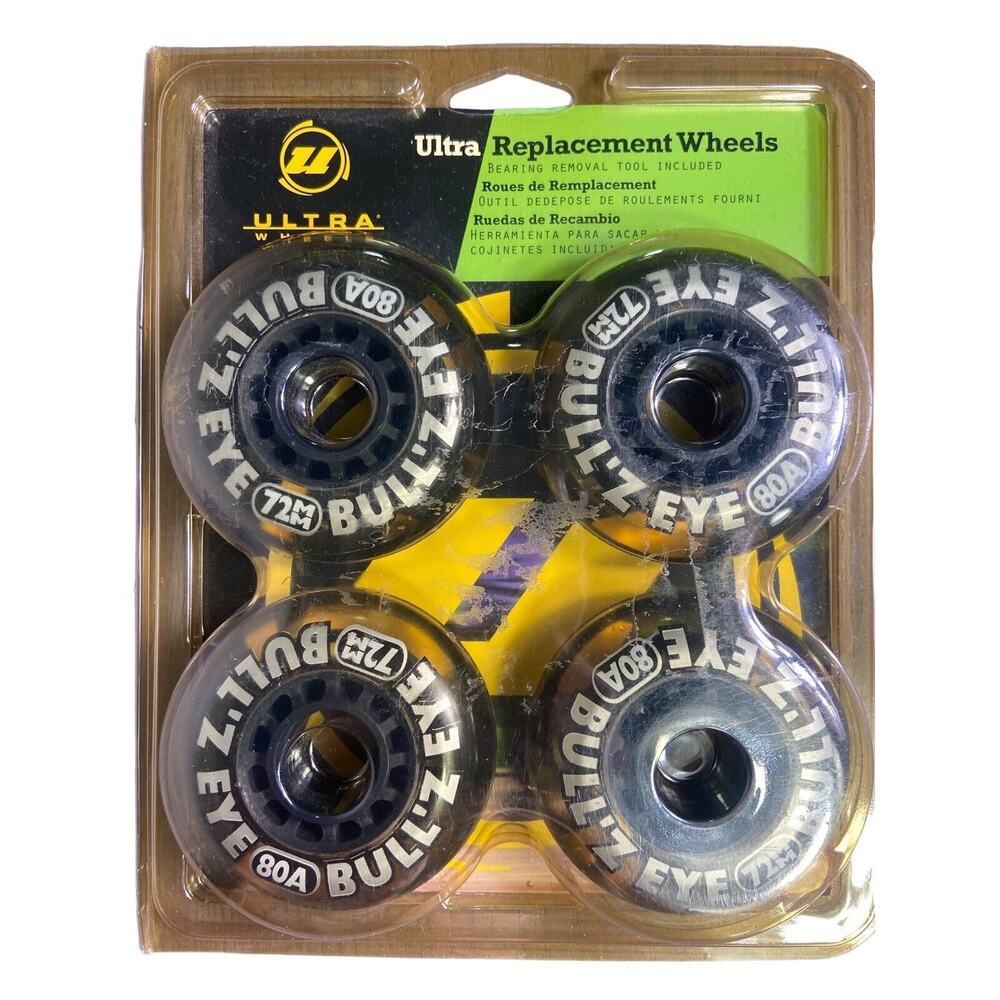 Ultra Wheels Replacement Bullseye Rollerblade Inline Skates 80A‎ 72MM